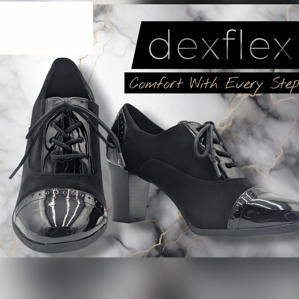 dexflex comfort Women's Black Oxford Shoes